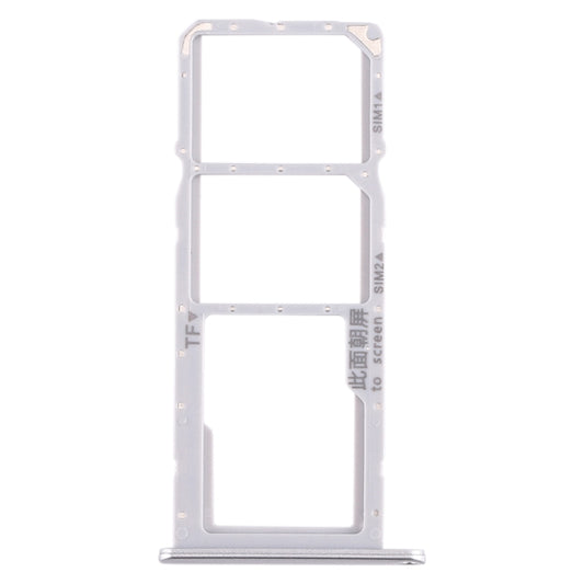 SIM Card Tray + SIM Card Tray + Micro SD Card Tray for Huawei Enjoy 10e / Honor Play 9A (Silver) by buy2fix
