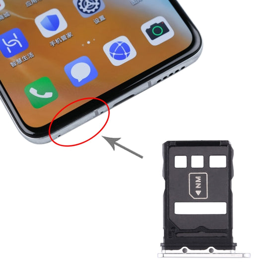 SIM-Kartenfach + NM-Kartenfach für Huawei P40 (Weiß)