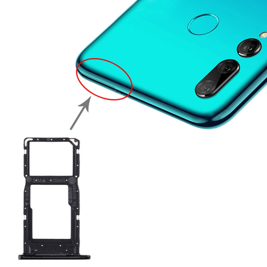 SIM-Kartenfach + SIM-Kartenfach / Micro-SD-Kartenfach für Huawei Enjoy 9s (Schwarz)