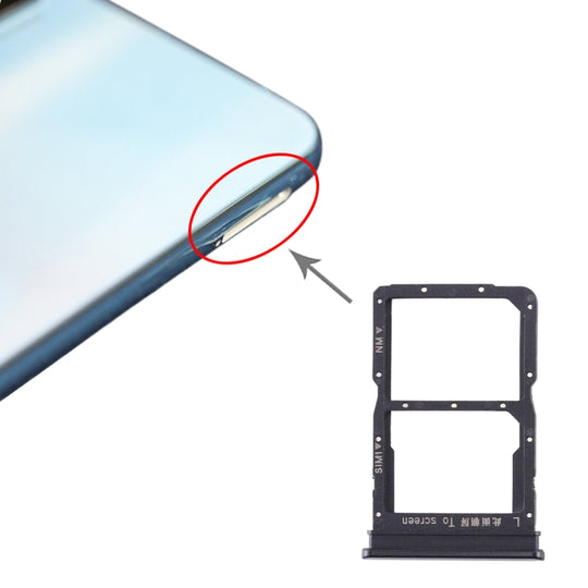 SIM-Kartenfach + NM-Kartenfach für Huawei Honor 20 Lite (Schwarz)