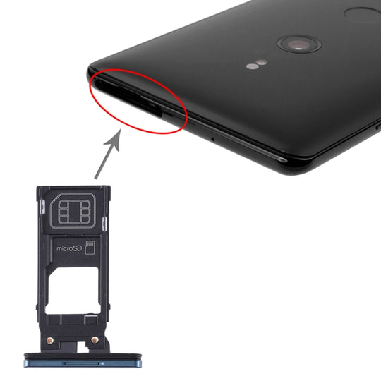 SIM-Kartenfach + Micro-SD-Kartenfach für Sony Xperia XZ3 (Grün)