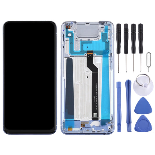 OEM LCD Screen for Asus Zenfone 6 ZS630KL I01WD Digitizer Full Assembly with Frame（Silver) by buy2fix