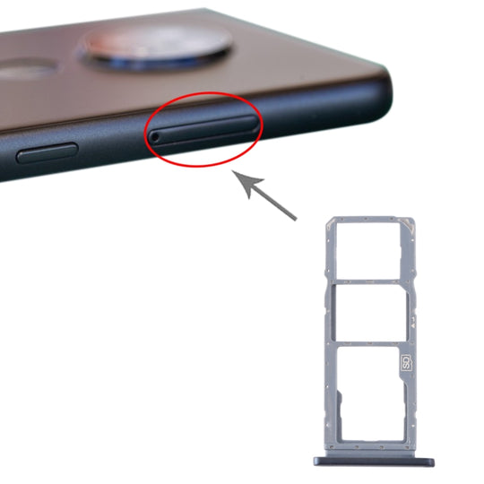 SIM-Kartenfach + SIM-Kartenfach + Micro-SD-Kartenfach für Nokia 7.2 / 6.2 TA-1196 TA-1198 TA-1200 TA-1187 TA-1201 (Silber)