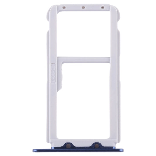SIM Card Tray + SIM Card Tray / Micro SD Card Tray for Huawei Honor V9 (Blue) by buy2fix