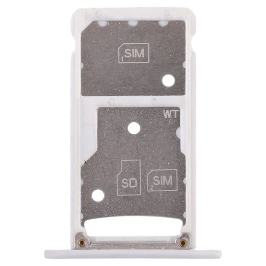 2 SIM Card Tray / Micro SD Card Tray for Huawei Enjoy 6 / AL00(White) by buy2fix
