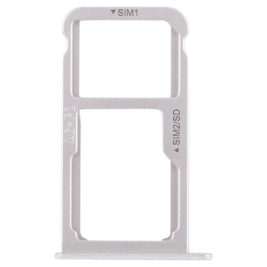 SIM Card Tray + SIM Card Tray / Micro SD Card for Huawei P9 Plus(White) by buy2fix