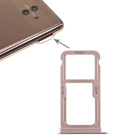 Tiroir Carte SIM + Tiroir Carte SIM / Carte Micro SD pour Huawei Mate 10 (Or)