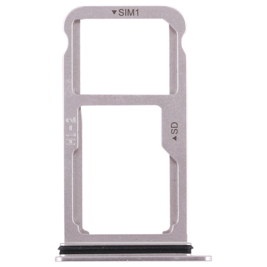 SIM Card Tray + SIM Card Tray / Micro SD Card for Huawei Mate 10 (Silver) by buy2fix
