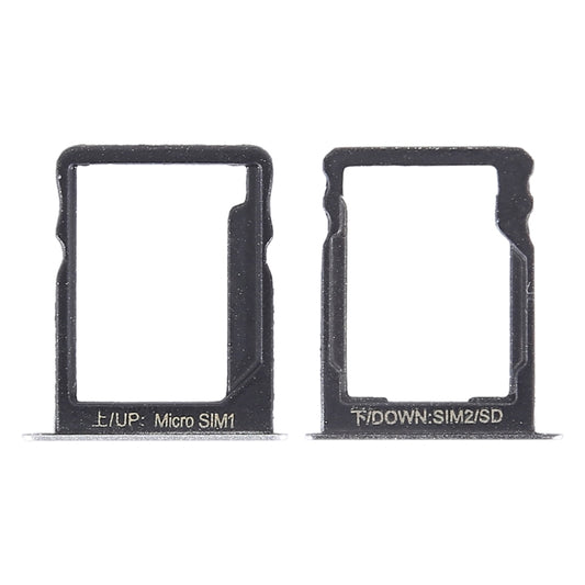 SIM Card Tray + SIM Card Tray / Micro SD Card for Huawei Enjoy 5s (Silver) by buy2fix