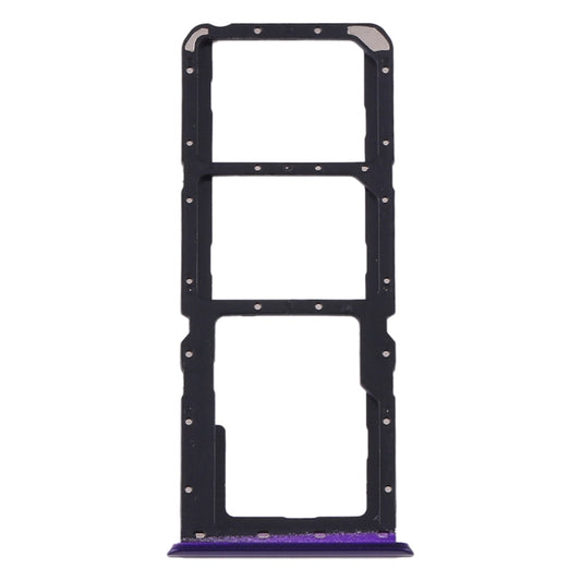For OPPO Realme 5 Pro / Q SIM Card Tray + SIM Card Tray + Micro SD Card Tray (Purple) by buy2fix