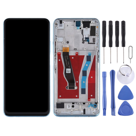 OEM LCD Screen for Huawei P smart Pro 2019 Digitizer Full Assembly with Frame(Blue) by buy2fix