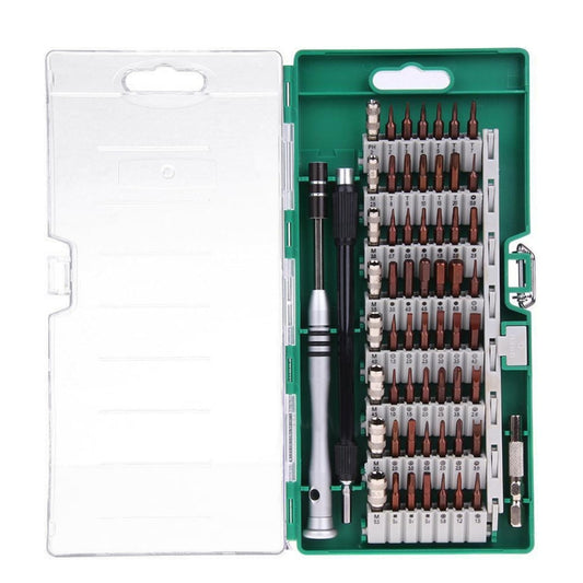 60 in 1 S2 Tool Steel Precision Screwdriver Nutdriver Bit Repair Tools Kit(Green) by buy2fix