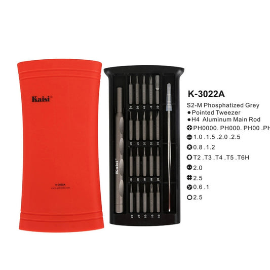 Kaisi K-3022A 22 in1 High Precision Screwdriver Set Magnetic Screwdriver Bits by Kaisi