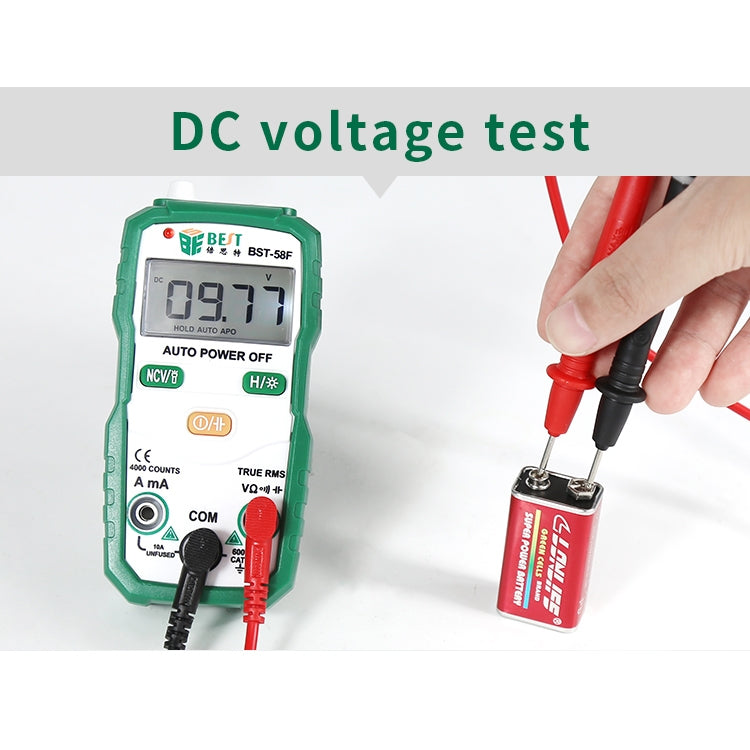 BEST BST-58F Full Automatic Range Multimeter Without Shift Intelligent Identification Digital Multimeter Household Mini Electrical Instrument - Consumer Electronics by BEST | Online Shopping UK | buy2fix