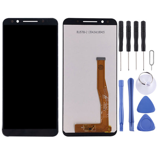 OEM LCD Screen for Alcatel 3X / 5058 / 5058A with Digitizer Full Assembly (Black) by buy2fix