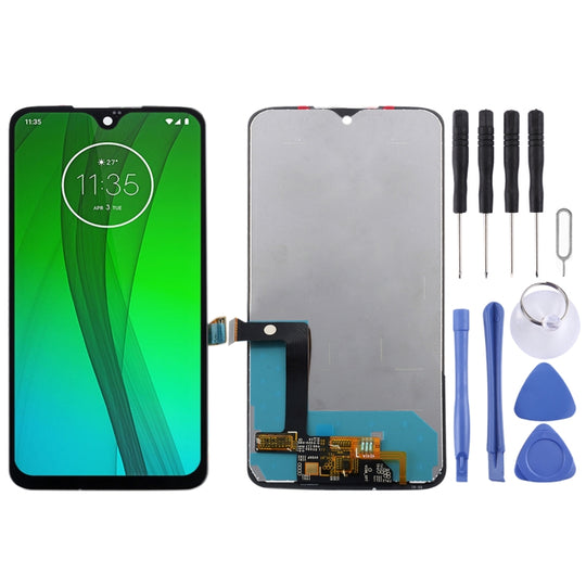 LCD-Bildschirm und Digitizer-Vollmontage für Motorola Moto G7 (Schwarz)