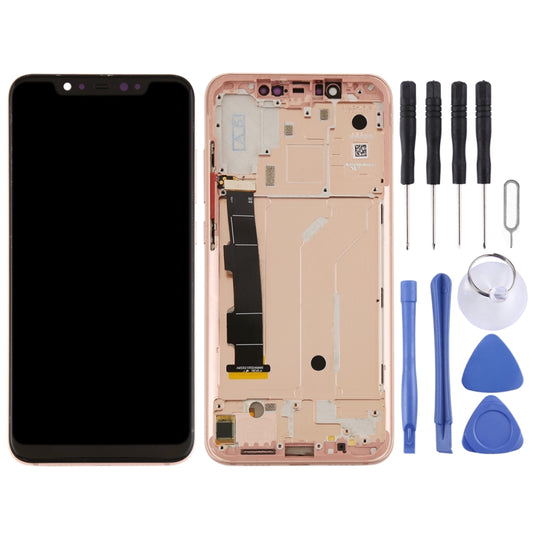 LCD Screen and Digitizer Full Assembly with Frame & Side Keys for Xiaomi Mi 8(Rose Gold) by buy2fix