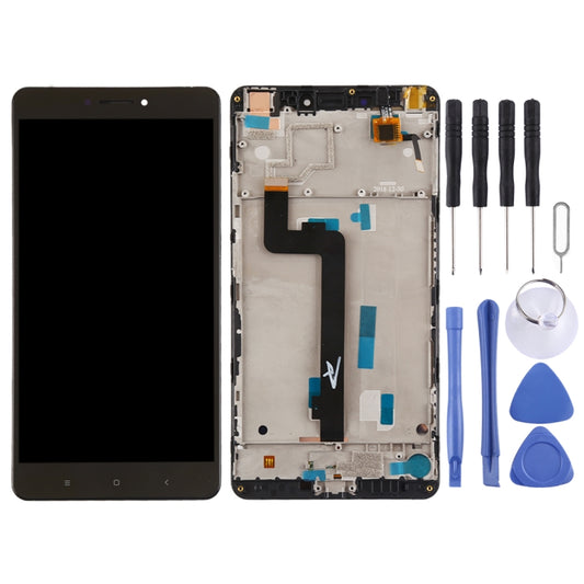 TFT LCD Screen for Xiaomi Mi Max Digitizer Full Assembly with Frame(Black) by buy2fix