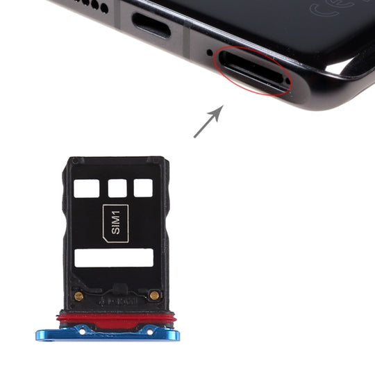 SIM-Kartenfach + SIM-Kartenfach für Huawei P30 Pro (Blau)