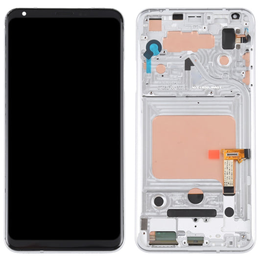 LCD Screen and Digitizer Full Assembly with Frame for LG V30(Silver) by buy2fix