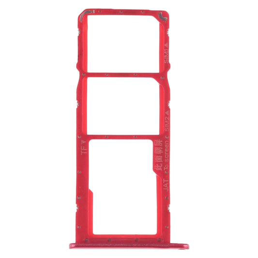 SIM Card Tray + SIM Card Tray + Micro SD Card for Huawei Honor Play 8A (Red) by buy2fix