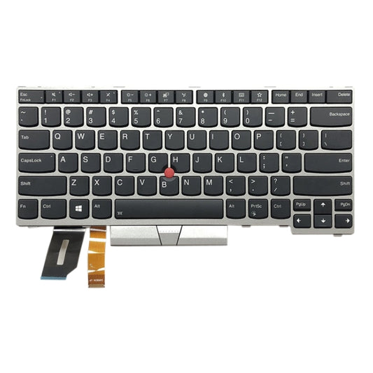 US Backlight keyboard for Lenovo ThinkPad E480 L480 L380 Yoga T480s(Silver) by buy2fix