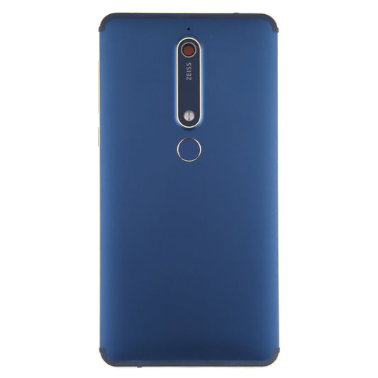 Battery Back Cover with Camera Lens & Side Keys & Fingerprint Sensor for Nokia 6.1 / 6 (2018) / 6 (2nd Gen)(Blue) by buy2fix