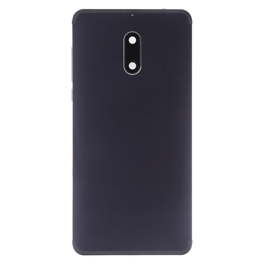 Battery Back Cover with Camera Lens & Side Keys for Nokia 6(Black) by buy2fix