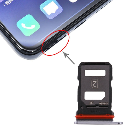 Plateau de carte SIM + plateau de carte SIM pour Vivo X30 (noir)