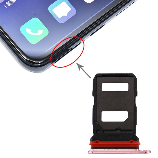 Plateau de carte SIM + plateau de carte SIM pour Vivo X30 (rose)