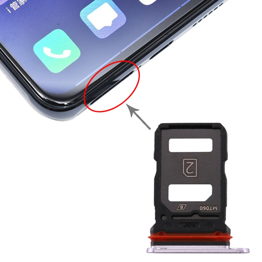 Plateau de carte SIM + plateau de carte SIM pour Vivo X30 (argent)