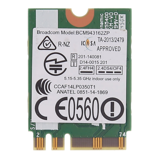 BCM943162ZP Carte Réseau Sans Fil pour Lenovo E450 E550 E455 E555 M50-70 M50-80 G70-70 G70-80 Z70-80 G50-30 G50-45 G50-70