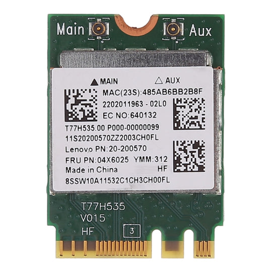 Carte sans fil RTL8723BE 300Mbps 802.11n M2 NGFF, adaptateur Mini PCI E WiFi + Bluetooth 4.0 pour Lenovo E450 E550 E555 Y50 04x6025