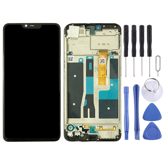 TFT LCD Screen for OPPO A5 / A3s (High Version)Digitizer Full Assembly with Frame (Black) by buy2fix