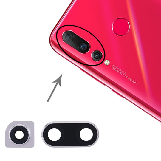 Kameraobjektivabdeckung für Huawei Nova 4 (Silber)