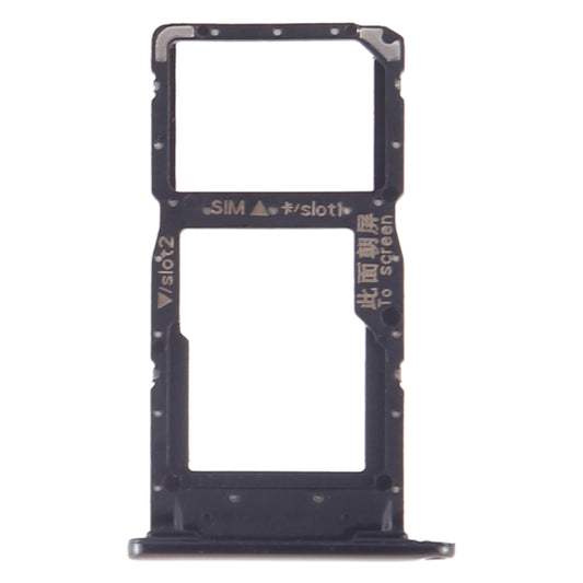 SIM Card Tray + SIM Card Tray / Micro SD Card Tray for Huawei P Smart+ 2019 (Black) by buy2fix