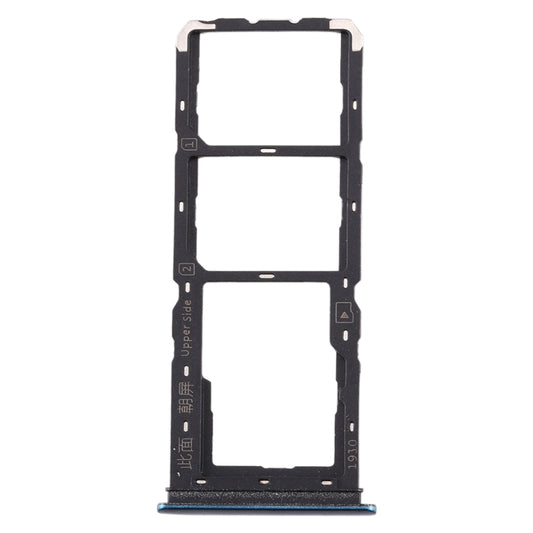 For vivo Y3 SIM Card Tray + SIM Card Tray + Micro SD Card Tray (Dark Blue) by buy2fix