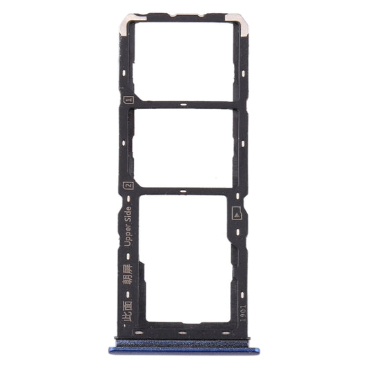 For vivo Y3 SIM Card Tray + SIM Card Tray + Micro SD Card Tray (Blue) by buy2fix