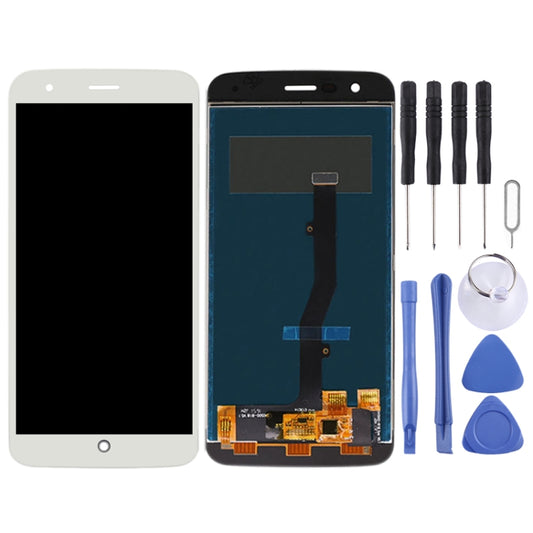 OEM LCD Screen for ZTE Blade V8 Lite with Digitizer Full Assembly (White) by buy2fix