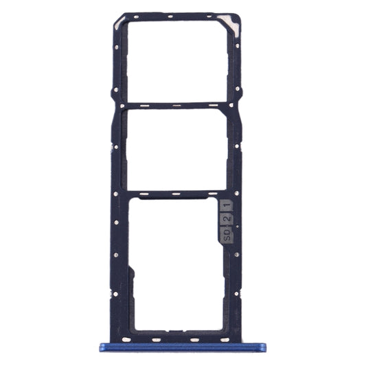 SIM Card Tray + SIM Card Tray + Micro SD Card Tray for Asus Zenfone Max M2 ZB633KL(Blue) by buy2fix