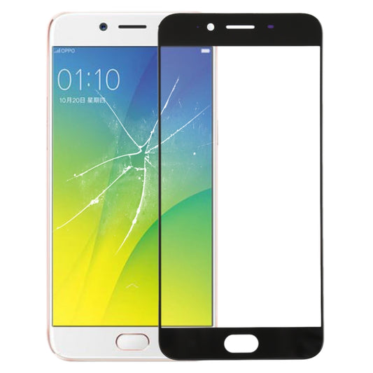 For OPPO R9s Front Screen Outer Glass Lens (Black) by buy2fix