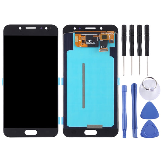 OLED LCD Screen for Galaxy C8, C710F/DS, C7100 with Digitizer Full Assembly (Black) by buy2fix