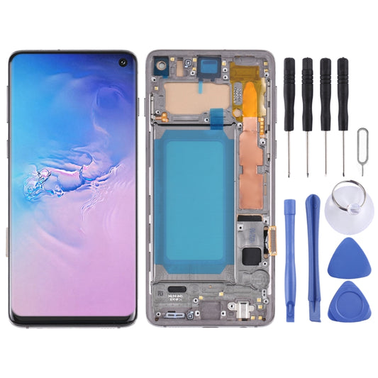 TFT LCD Screen For Samsung Galaxy S10 SM-G973 Digitizer Full Assembly with Frame - Repair & Spare Parts by buy2fix | Online Shopping UK | buy2fix