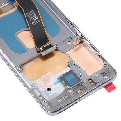 OLED LCD Screen For Samsung Galaxy S20 SM-G980 Digitizer Full Assembly with Frame (Grey) - Repair & Spare Parts by buy2fix | Online Shopping UK | buy2fix