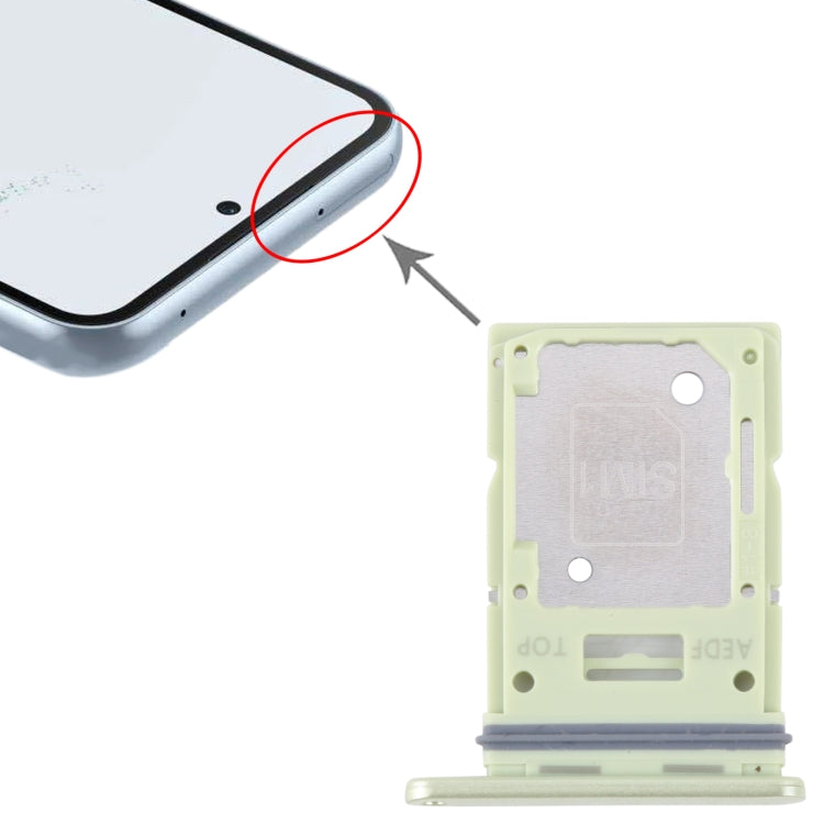 For Samsung Galaxy A54 SM-A546 Original SIM Card Tray + Micro SD Card Tray (Green) - Repair & Spare Parts by buy2fix | Online Shopping UK | buy2fix