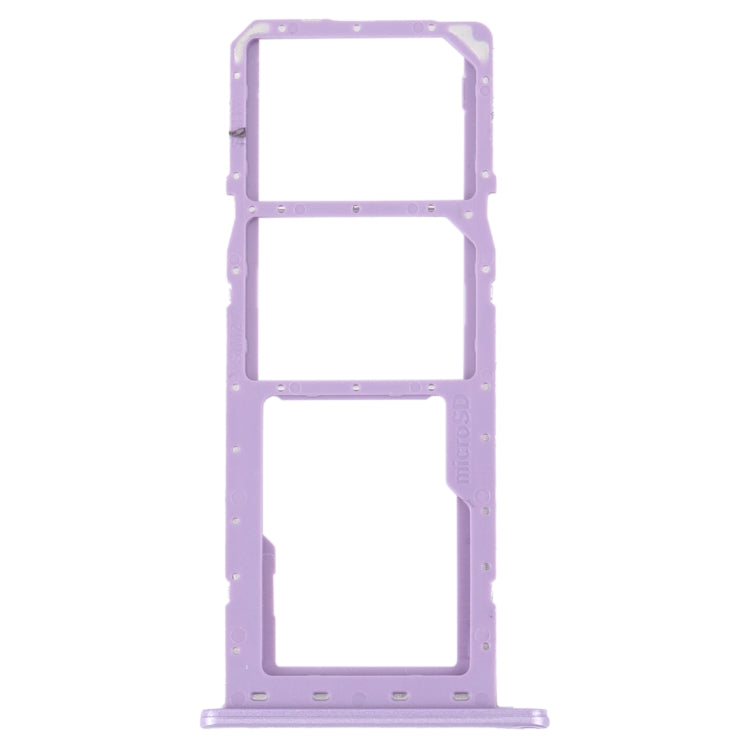 For Samsung Galaxy M04 SM-M045F Original SIM Card Tray + SIM Card Tray + Micro SD Card Tray (Purple) - Repair & Spare Parts by buy2fix | Online Shopping UK | buy2fix