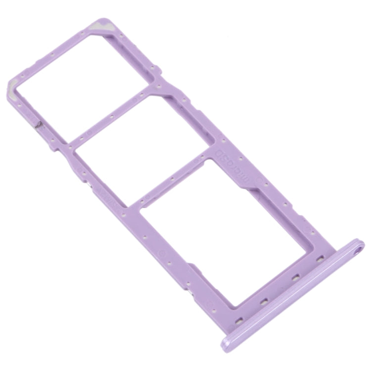 For Samsung Galaxy M04 SM-M045F Original SIM Card Tray + SIM Card Tray + Micro SD Card Tray (Purple) - Repair & Spare Parts by buy2fix | Online Shopping UK | buy2fix