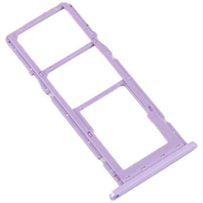 For Samsung Galaxy M04 SM-M045F Original SIM Card Tray + SIM Card Tray + Micro SD Card Tray (Purple) - Repair & Spare Parts by buy2fix | Online Shopping UK | buy2fix