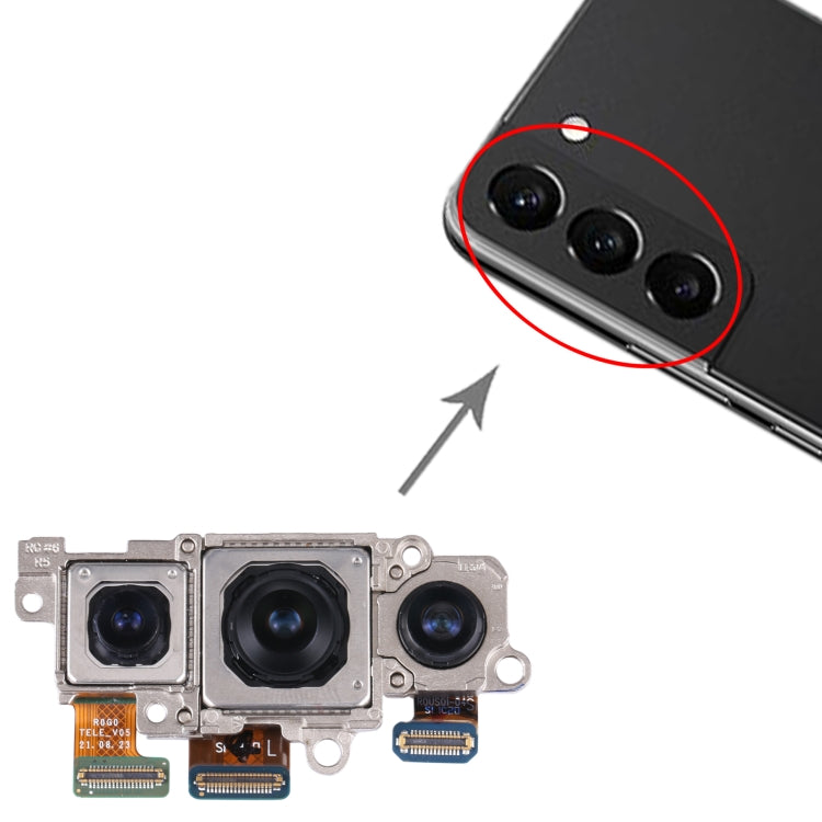 For Samsung Galaxy S22 5G SM-S901B Original Camera Set (Telephoto + Wide + Main Camera) - Repair & Spare Parts by buy2fix | Online Shopping UK | buy2fix