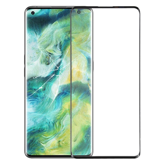 Lentille extérieure en verre de l'écran avant avec adhésif OCA optiquement transparent pour OPPO Find X2